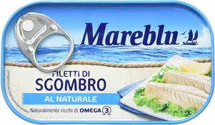 FILETTI DI SGOMBRO AL NATURALE  MAREBLU