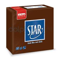 TOVAGL.2 VELI 38X38 CIOCCOLATO  STAR