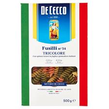 FUSILLI TRICOLORI GR.500        DE CECCO