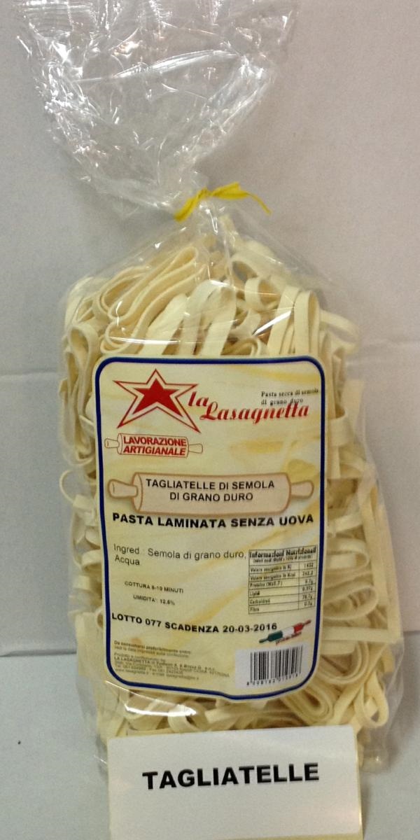 TAGLIATELLE UOVO GR 500         LA LASAGNETTA